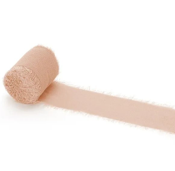 Schöner Leben Chiffonband lachsrosa 4x500cm im 3er Pack im Angebot