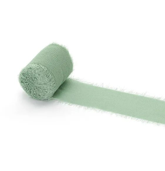 Schöner Leben Chiffonband pistaziengrün 4x500cm im 3er Pack