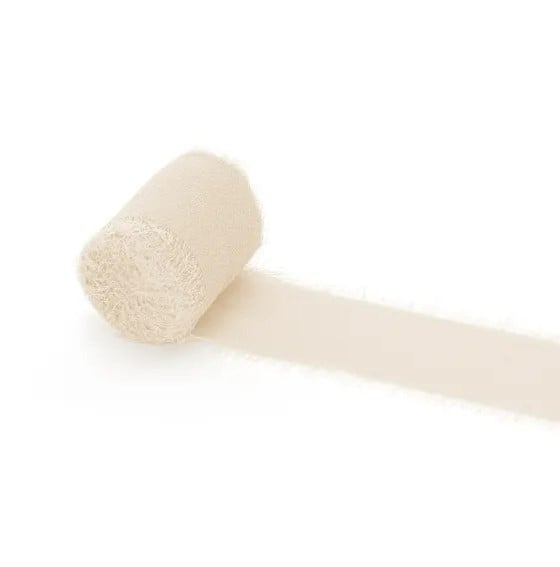 Schöner Leben Chiffonband hellbeige 4x500cm im 3er Pack