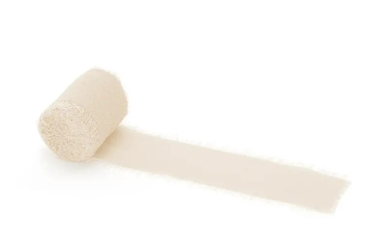 Schöner Leben Chiffonband hellbeige 4x500cm im 3er Pack Fabrikverkauf