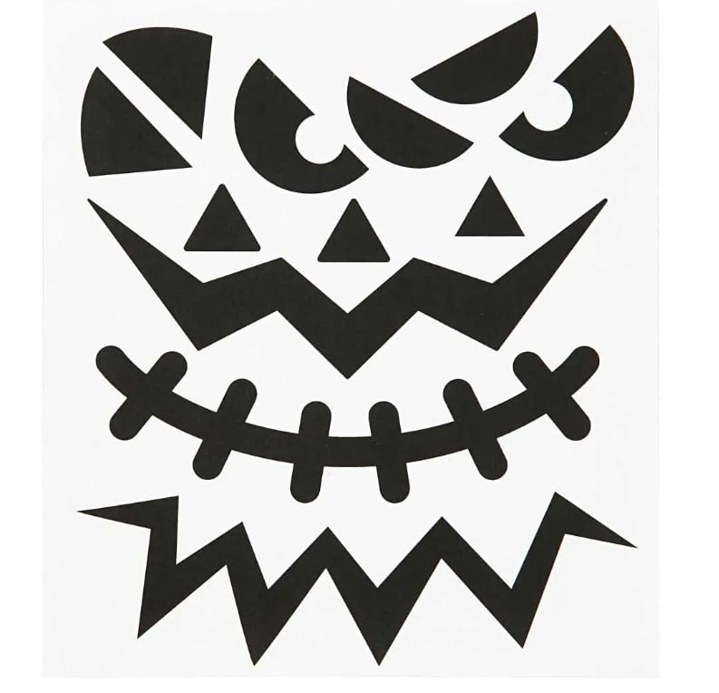 Schöner Leben Sticker mit gruseligen Halloweengesichtern zum Aufkleben Online