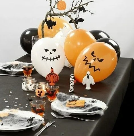 Schöner Leben Sticker mit gruseligen Halloweengesichtern zum Aufkleben Online