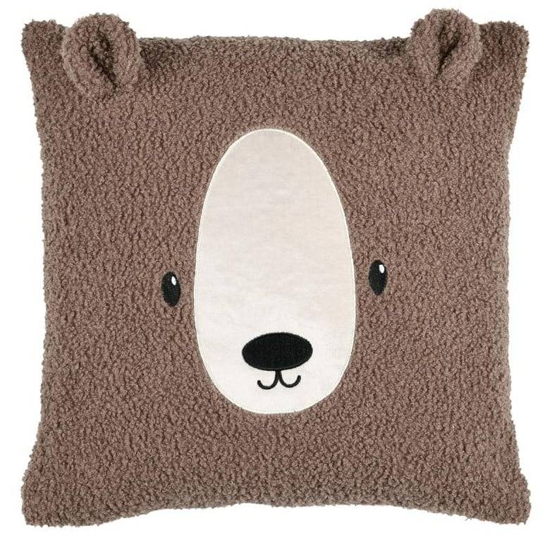 Schöner Leben Kuschelkissen Kinderkissen Bär Teddy hellbraun 40x40cm