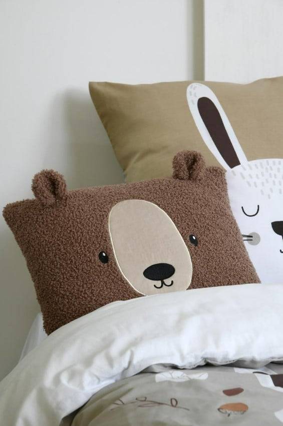 Schöner Leben Kuschelkissen Kinderkissen Bär Teddy hellbraun 40x40cm Blitzverkäufe