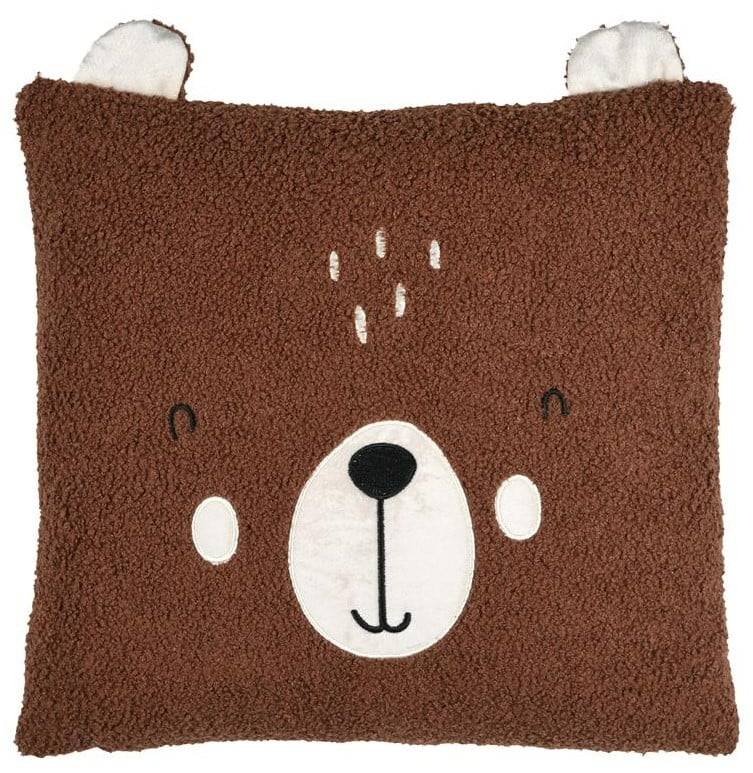 Schöner Leben Kuschelkissen Kinderkissen Bär Teddy braun 40x40cm
