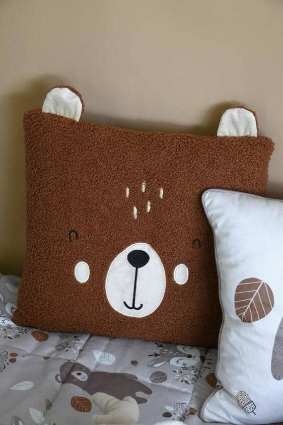 Schöner Leben Kuschelkissen Kinderkissen Bär Teddy braun 40x40cm Online