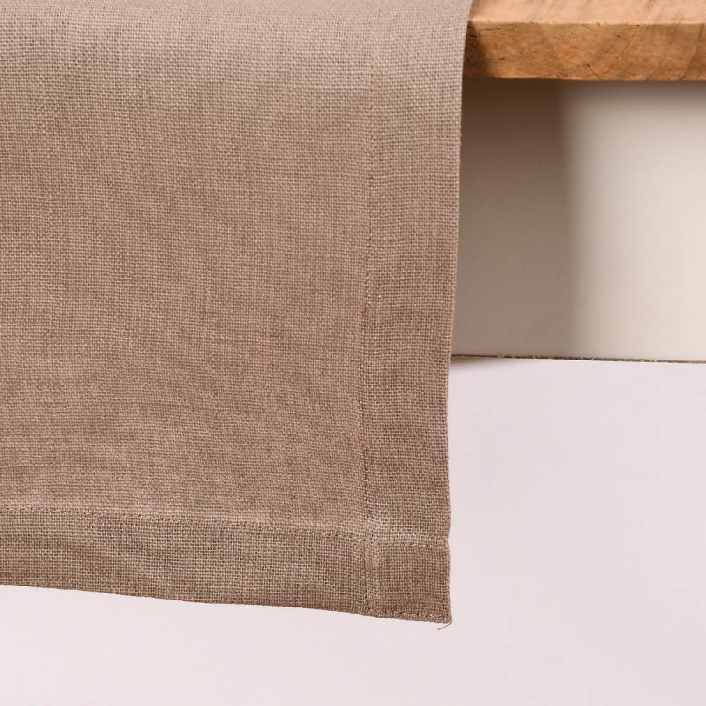 Schöner Leben Magma Tischläufer Leinen LION einfarbig taupe 40x145cm Blitzverkäufe