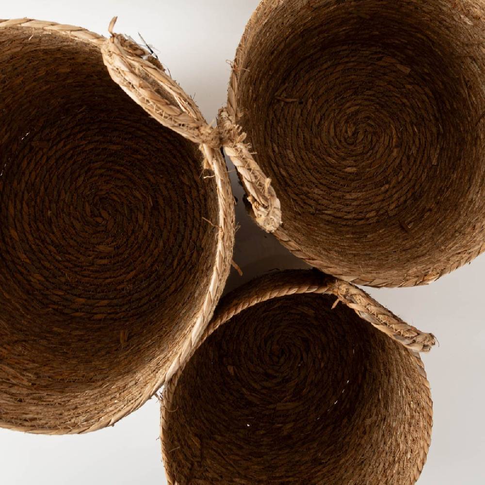 Schöner Leben Korb aus Seegras mit Henkeln im 3er Set von Countryfield 38x38x34cm Hotsell
