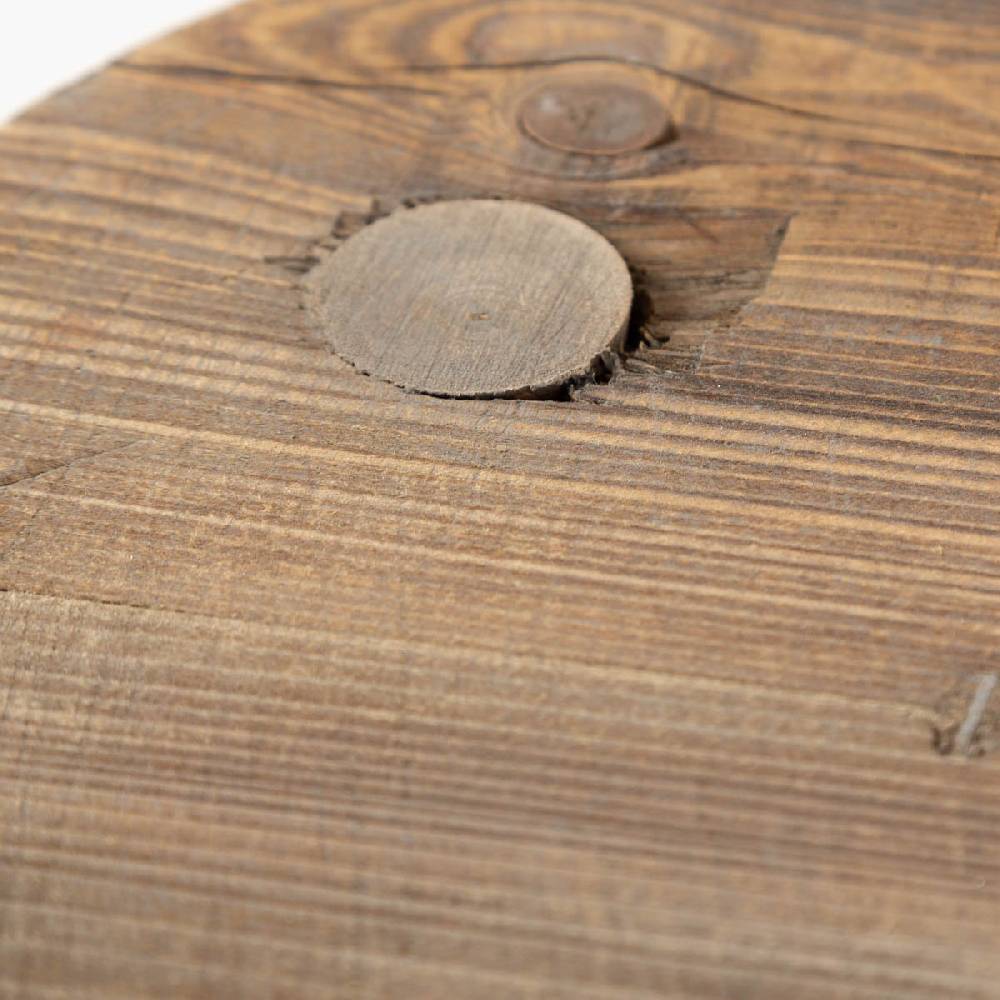 Schöner Leben Pflanzenhocker aus Holz mit Vintage Finish in Braun von Countryfield 25x25x25cm im Angebot