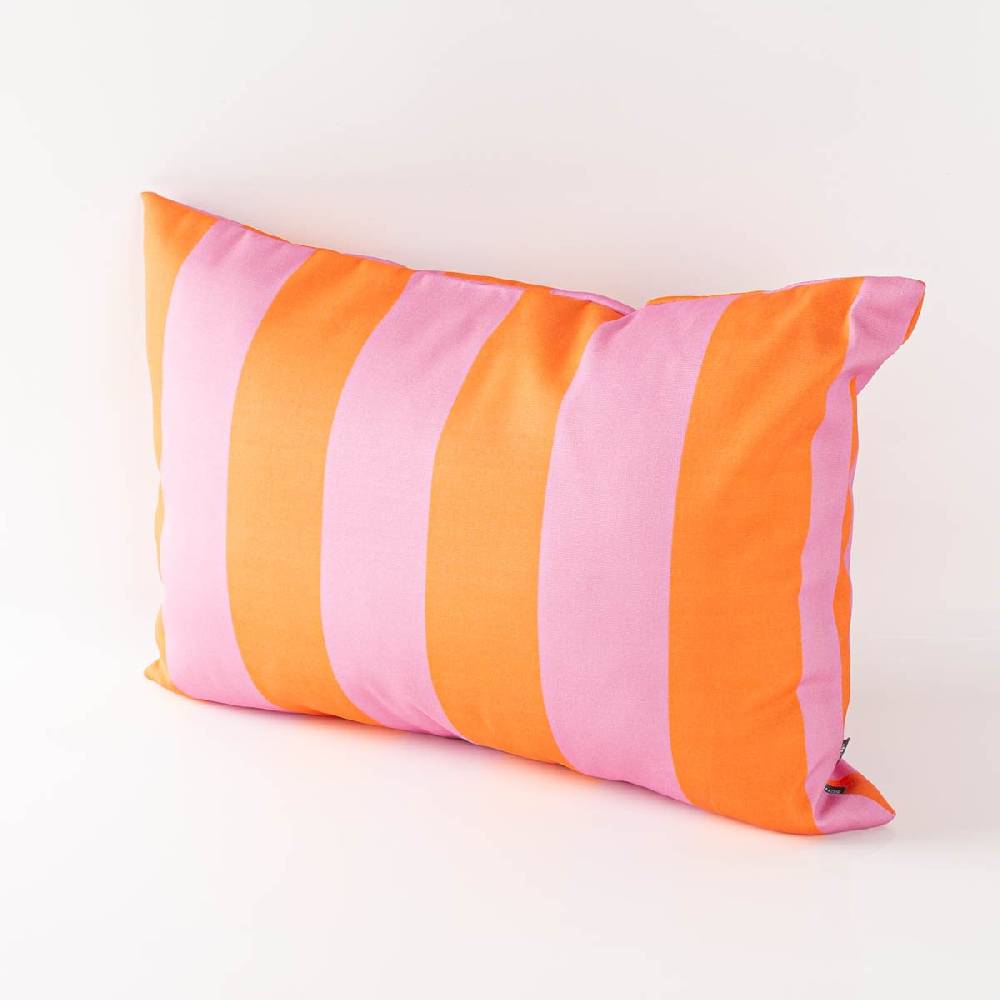 Schöner Leben Outdoor Kissen Hülle Digital Streifen pink orange in versch. Größen von SCHÖNER LEBEN Schlussverkauf