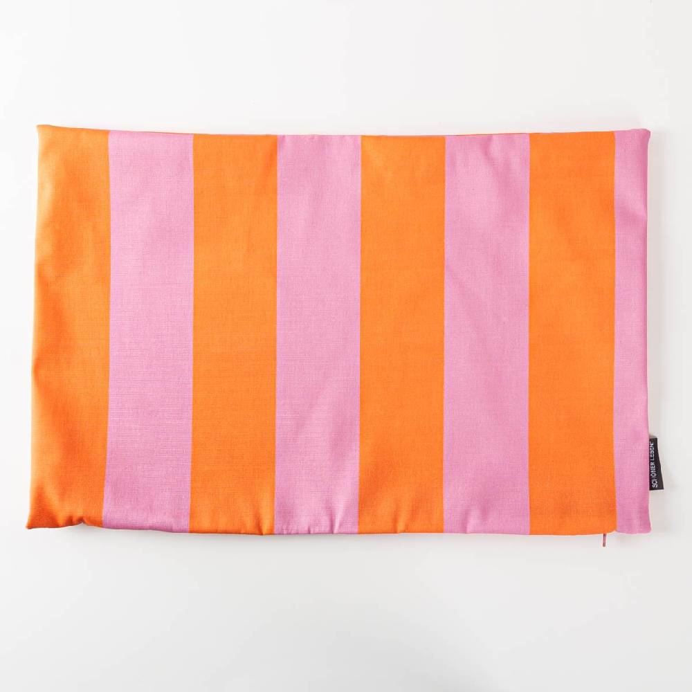 Schöner Leben Outdoor Kissen Hülle Digital Streifen pink orange in versch. Größen von SCHÖNER LEBEN Schlussverkauf