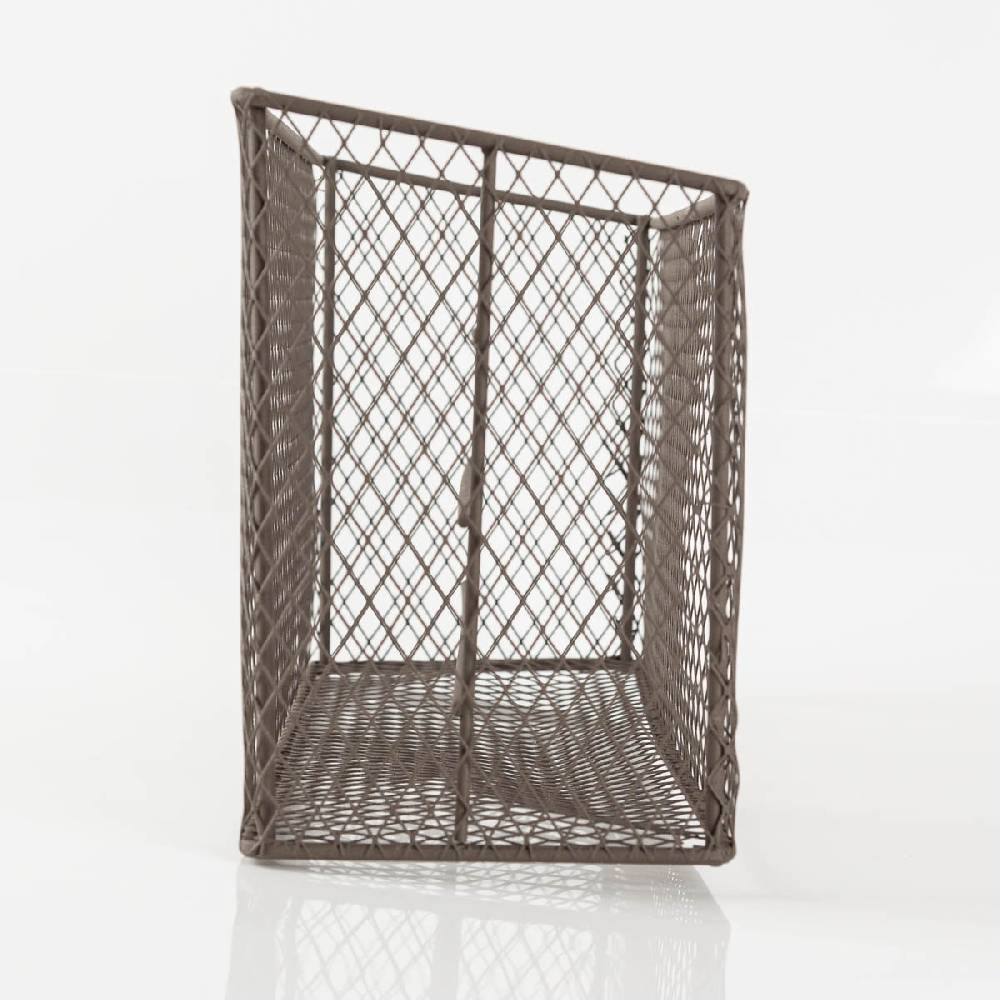 Schöner Leben Zeitschriftenständer Ablagekorb Eisen braun in der Größe 33x12x17cm von Clayre & Eef Outlet