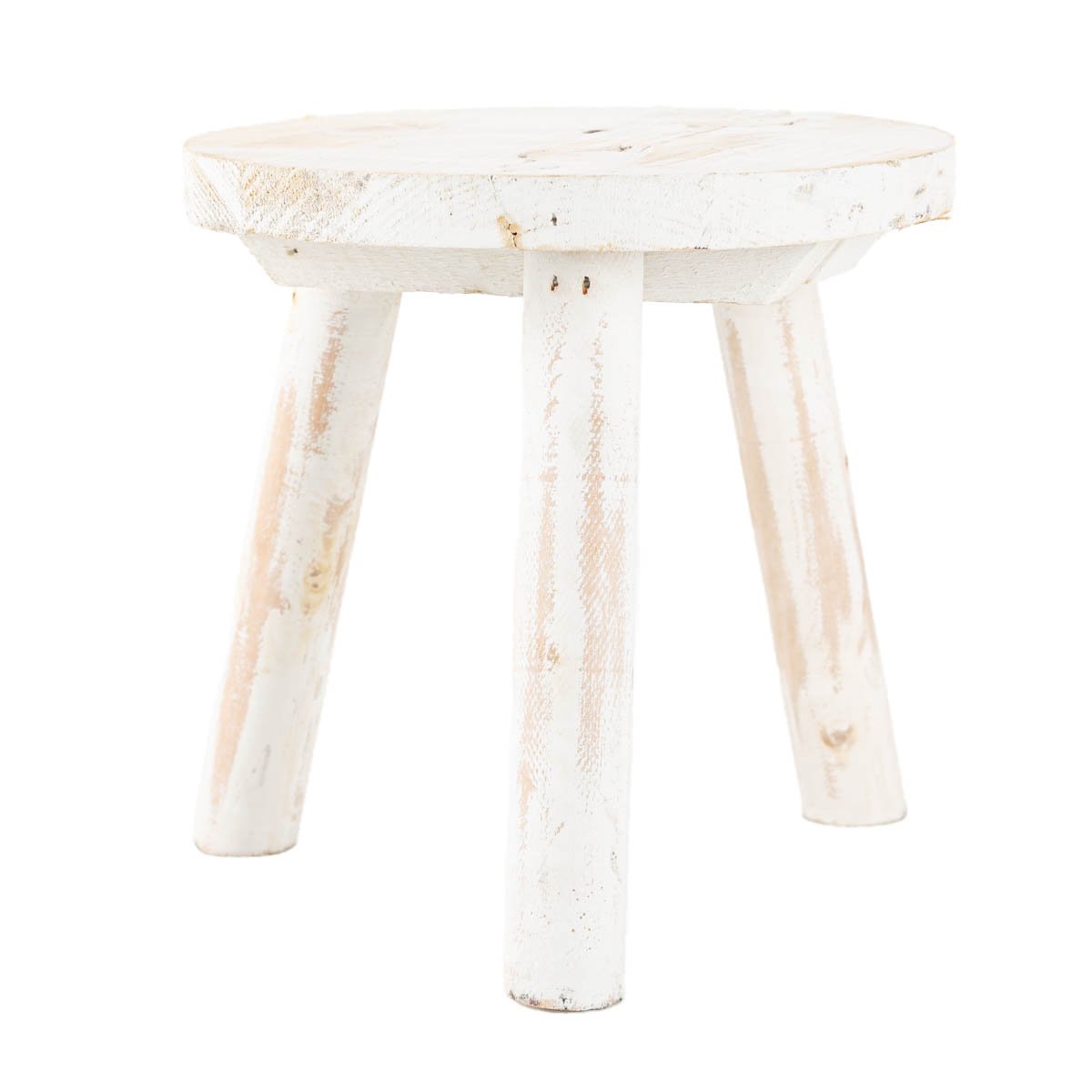 Schöner Leben Pflanzenhocker aus Holz mit Vintage Finish in Weiß von Countryfield 20x20x20cm Angebote