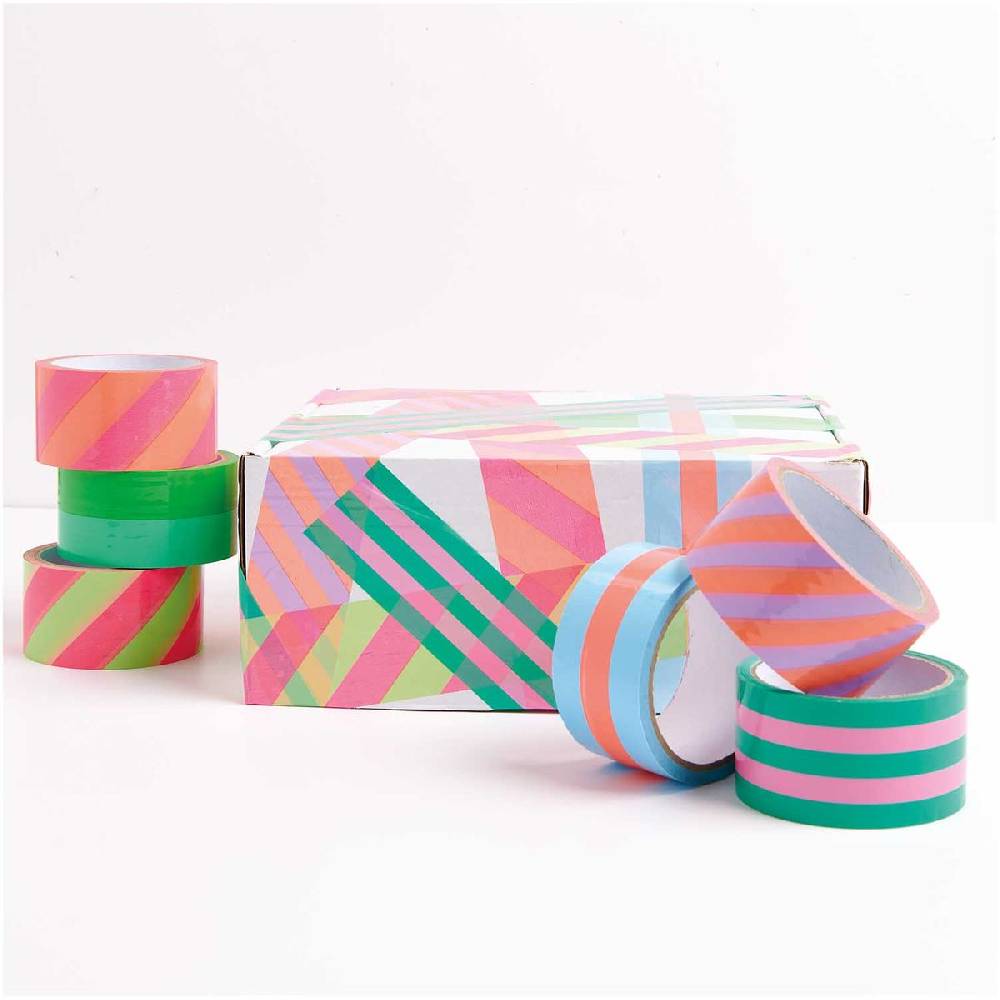 Schöner Leben Paketklebeband Flieder und Neonorange von Rico Design Paper Poetry 5cmx33m Online