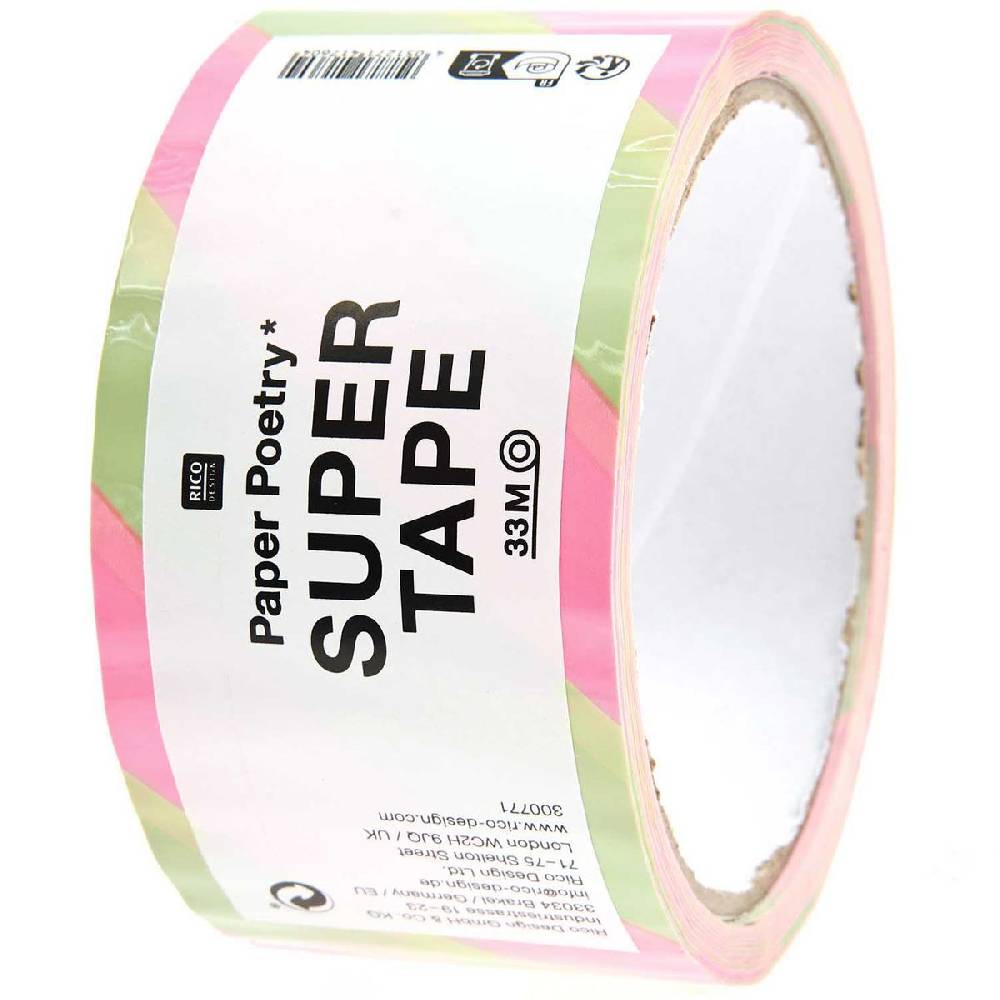 Schöner Leben Paketklebeband Pistazie und Neonpink von Rico Design Paper Poetry 5cmx33m Outlet