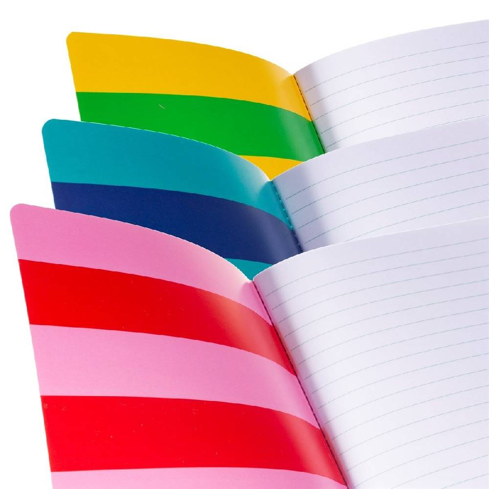 Schöner Leben Sass & Belle Notizbuch liniert Bright Ideas DIN A5 rot grün oder blau Auslauf
