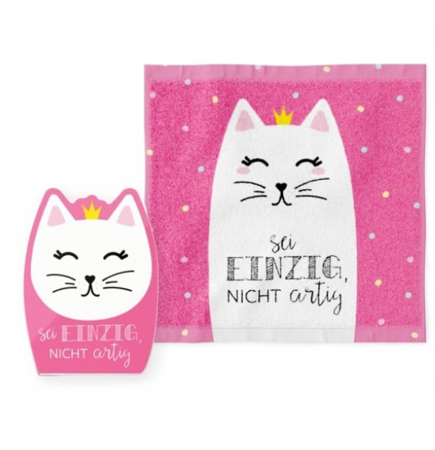 Schöner Leben Magisches Handtuch Katze Sei Einzig pink von La Vida