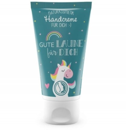 Schöner Leben La Vida Naturkosmetik Handcreme Einhorn Gute Laune petrolgrün 30ml