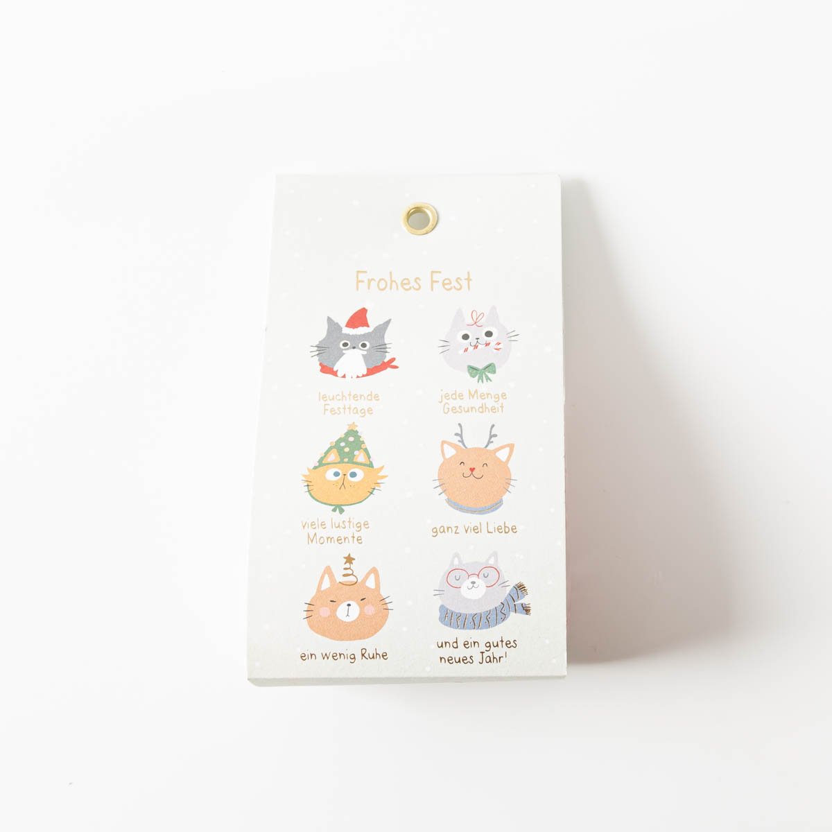Schöner Leben Weihnachts-Bonbons mit Glühweinschmack Frohes Fest Katzen 75g von Grafik Werkstatt