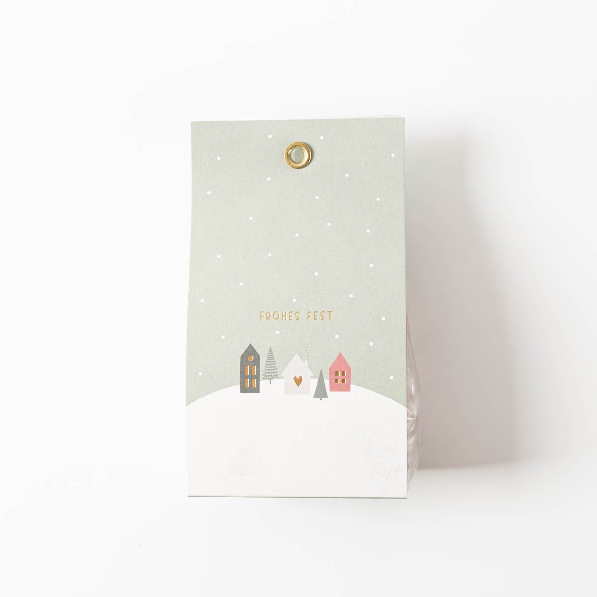 Schöner Leben Weihnachts-Bonbons mit Glühweinschmack Frohes Fest Häuser 75g von Grafik Werkstatt