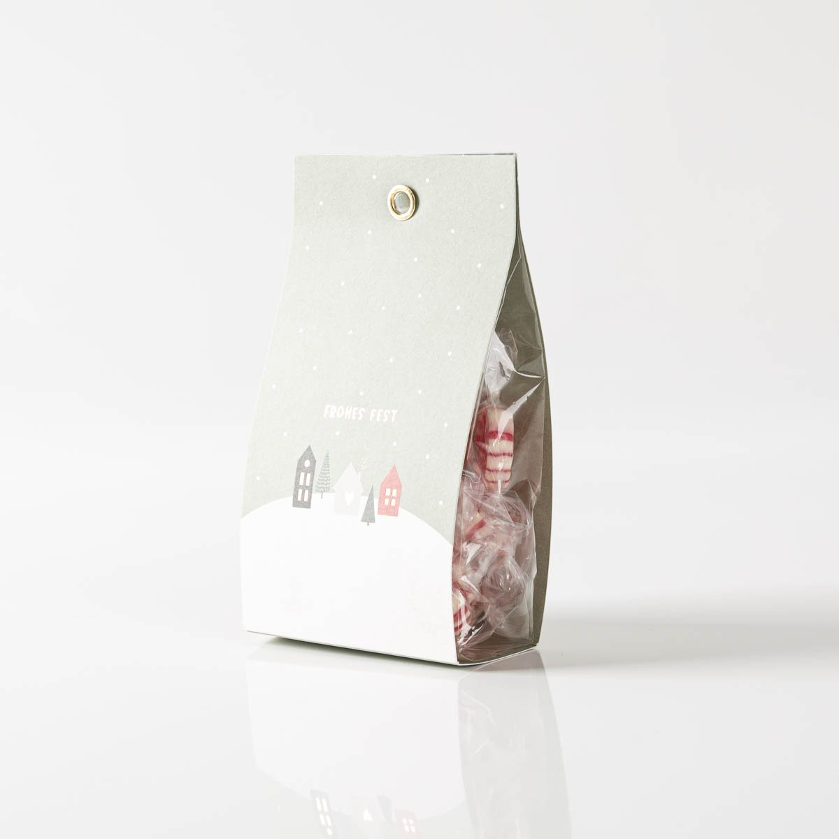 Schöner Leben Weihnachts-Bonbons mit Glühweinschmack Frohes Fest Häuser 75g von Grafik Werkstatt Meist gekauft