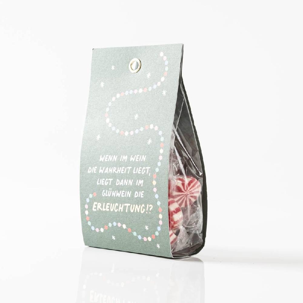Schöner Leben Weihnachts-Bonbons mit Glühweinschmack Erleuchtung 75g von Grafik Werkstatt Outlet