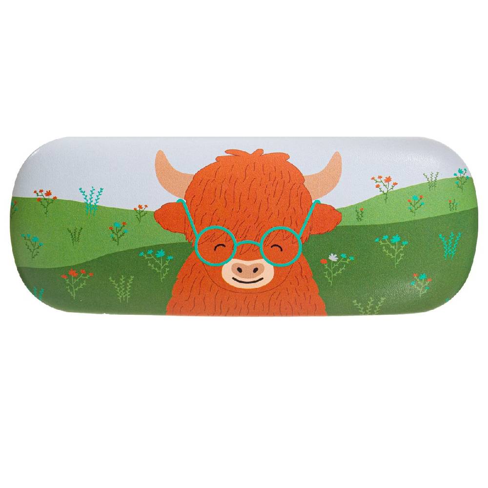 Schöner Leben Brillenetui Büffel Highland Cow von Sass & Belle