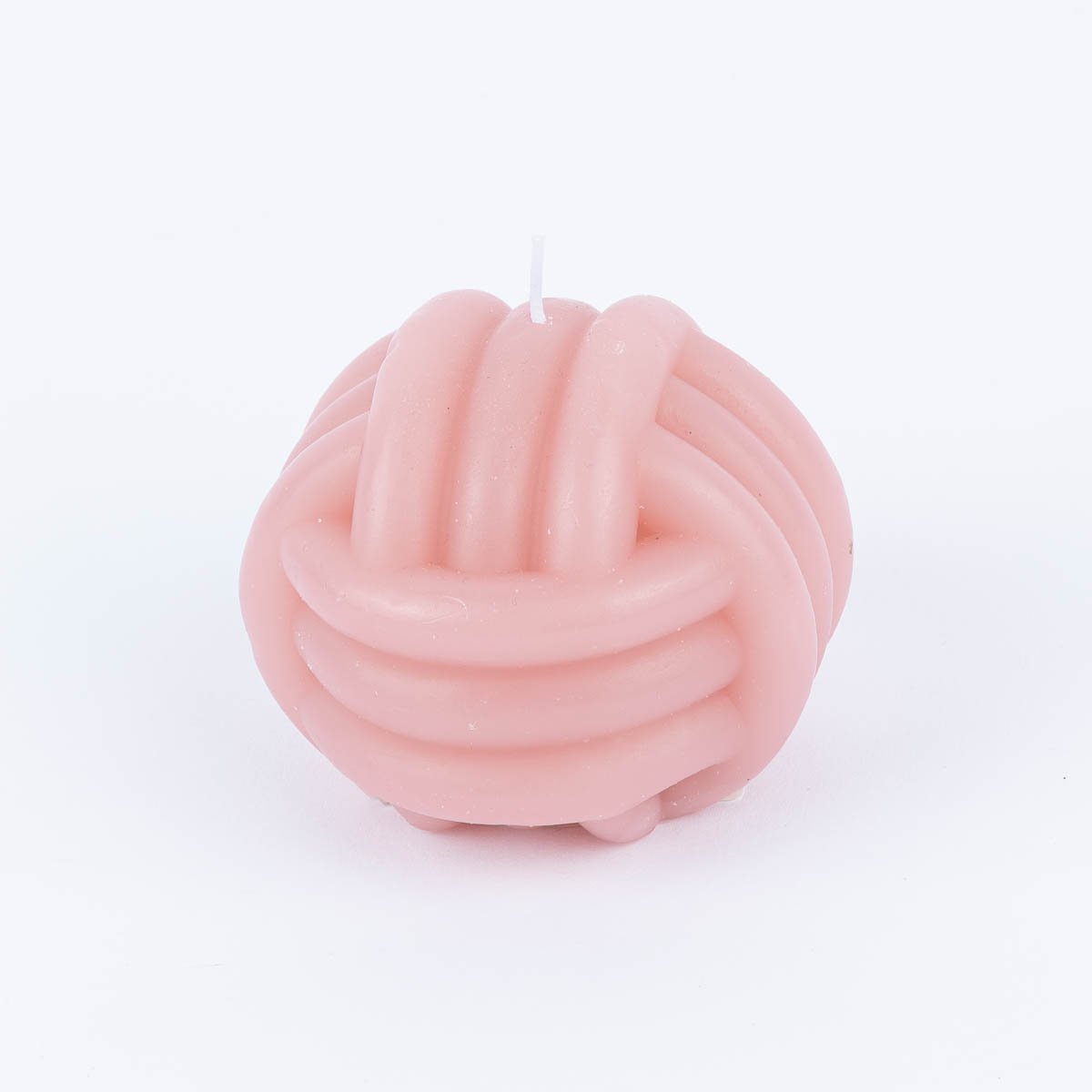 Schöner Leben Kerze Knoten pastellfarben rosa hellgrün oder dunkelgrün 8x7,5cm