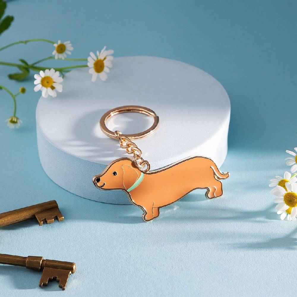 Schöner Leben Schlüsselanhänger Dackel von Sass & Belle 7x3,3cm Blitzverkäufe