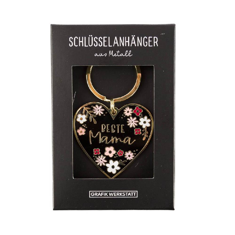 Schöner Leben Schlüsselanhänger Herz Beste Mama 85x40mm von Grafik Werkstatt Angebote