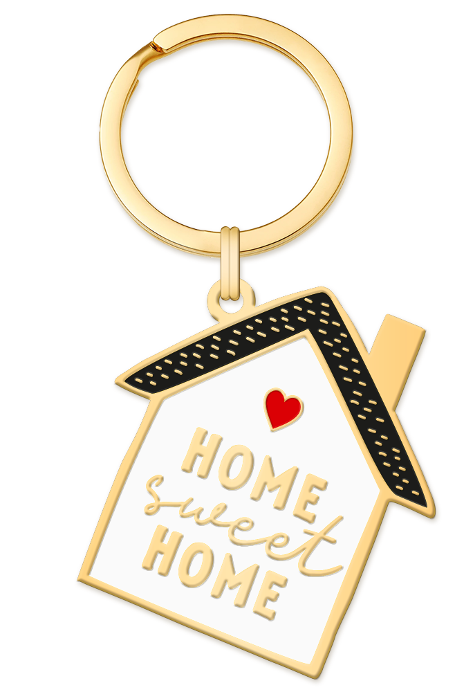 Schöner Leben Schlüsselanhänger Home Sweet Home 85x40mm von Grafik Werkstatt
