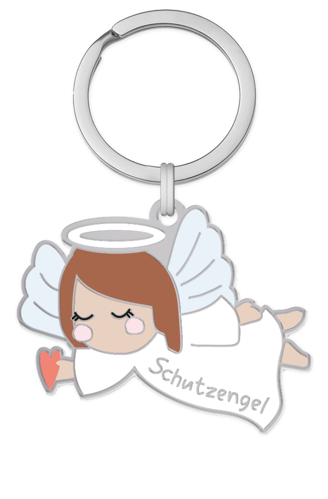 Schöner Leben Schlüsselanhänger Schutzengel 85x40mm von Grafik Werkstatt