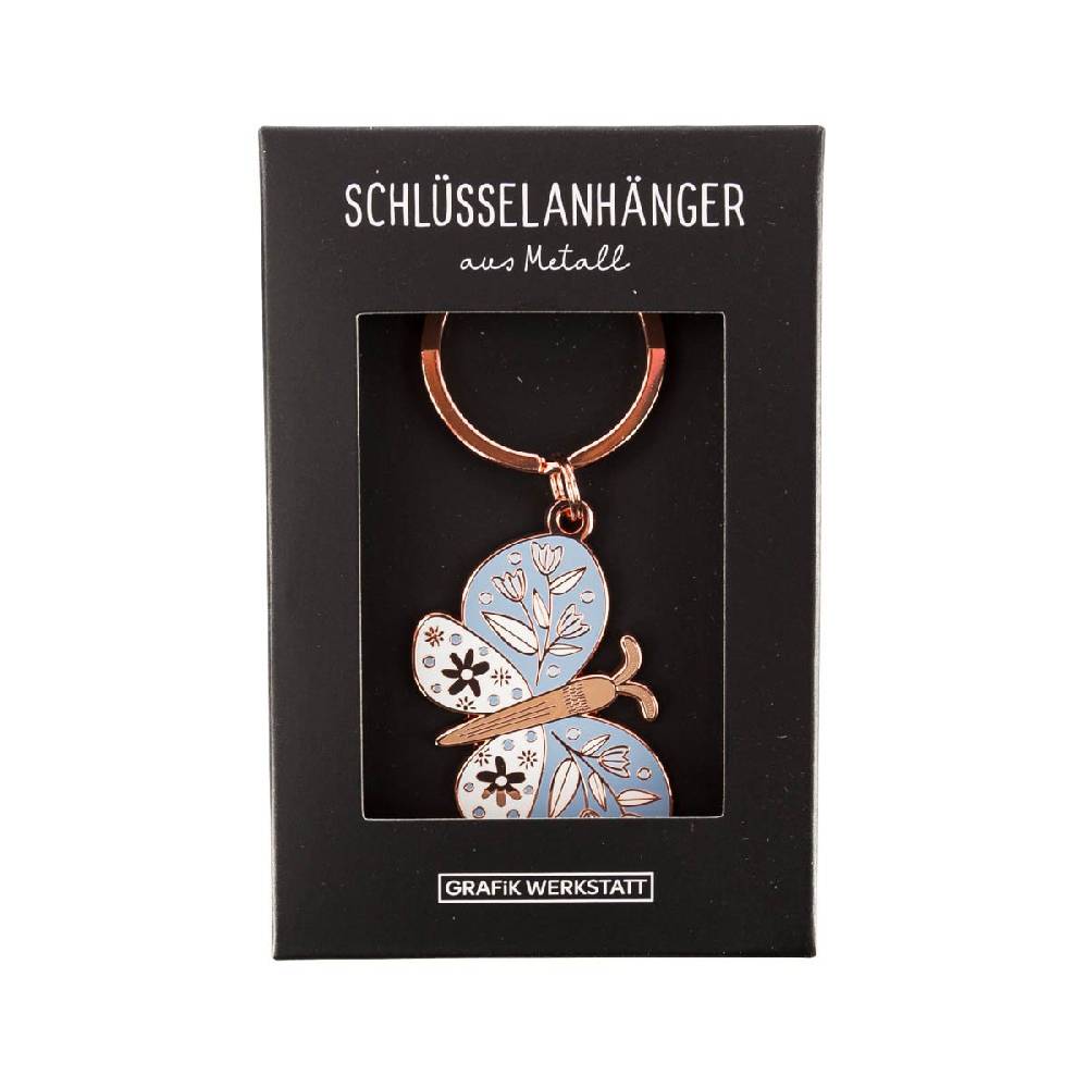 Schöner Leben Schlüsselanhänger Schmetterling 85x40mm von Grafik Werkstatt Schlussverkauf