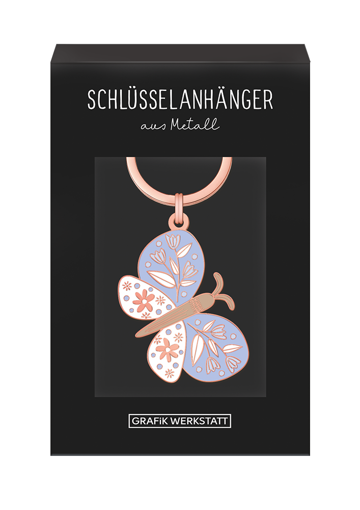 Schöner Leben Schlüsselanhänger Schmetterling 85x40mm von Grafik Werkstatt Schlussverkauf