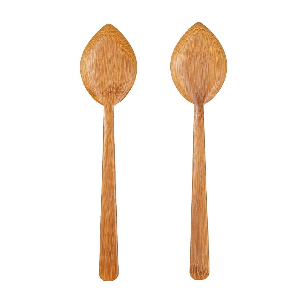 Schöner Leben Sass & Belle Salatbesteck Bambus Blätter 6x25cm Günstiger Verkauf