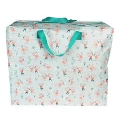 Schöner Leben XXL Tasche Tanzmaus aus recyceltem Material blau orange 55x48x28cm Angebote