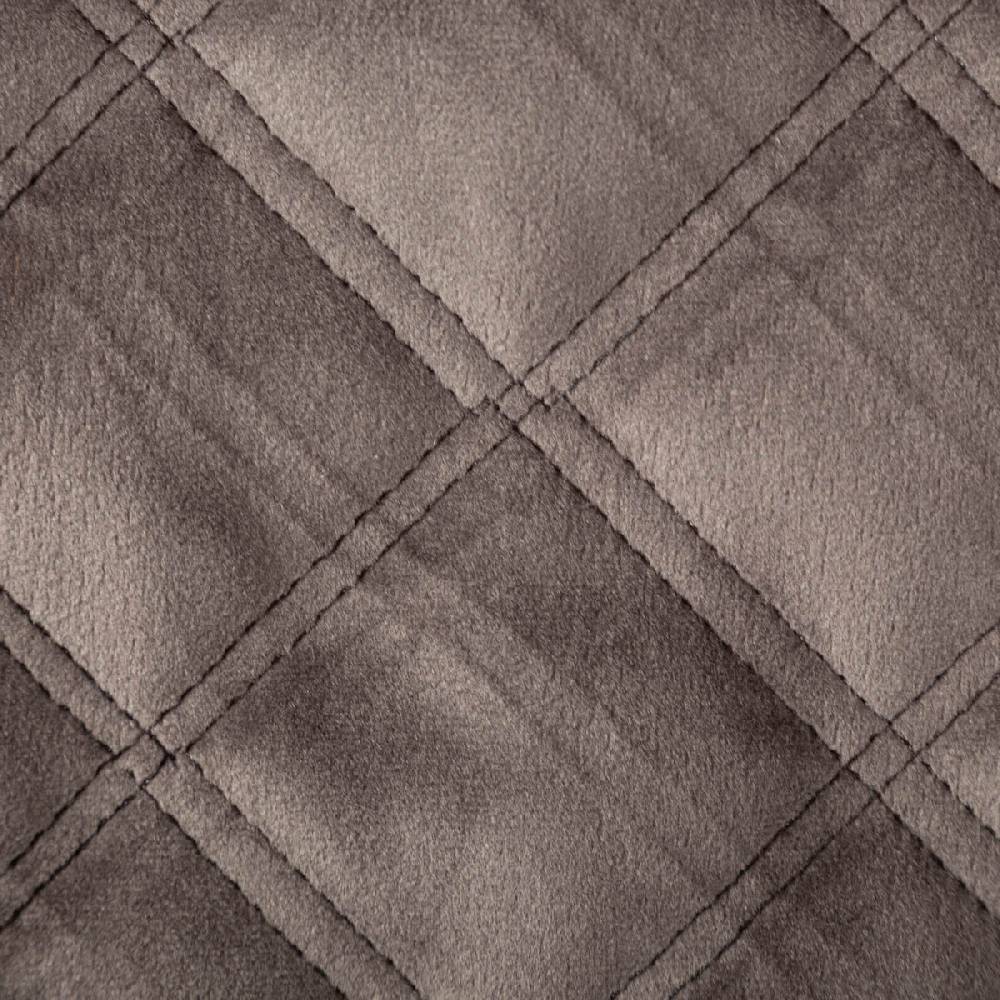Schöner Leben Polsterstoff Samtstoff Le Velvet Karo mit Rautensteppung stone steingrau 1,40m breit Hotsell