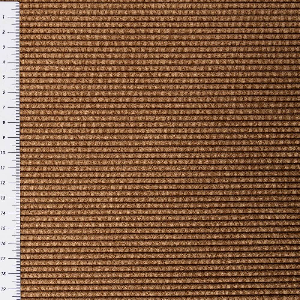 Schöner Leben Cord Stof Bubble Bekleidungsstoff Dekostoff einfarbig braun 1,45m Breite Meist gekauft