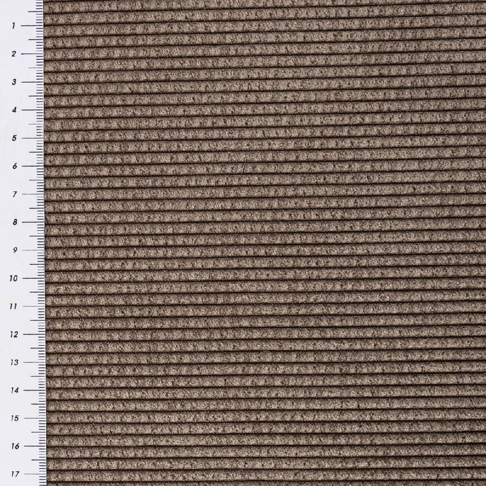 Schöner Leben Cord Stoff Bubble Bekleidungsstoff Dekostoff einfarbig taupe 1,45m Breite Blitzverkäufe