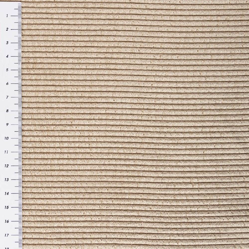 Schöner Leben Cord Stof Bubble Bekleidungsstoff Dekostoff einfarbig beige 1,45m Breite Tiefpreis