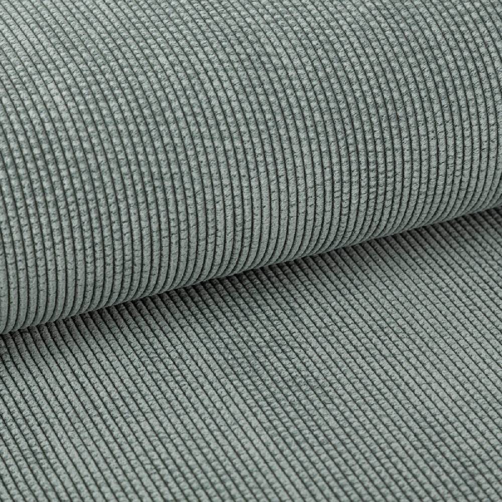 Schöner Leben Cord Stof Bubble Bekleidungsstoff Dekostoff einfarbig old green eukalyptusgrün 1,45m Breite