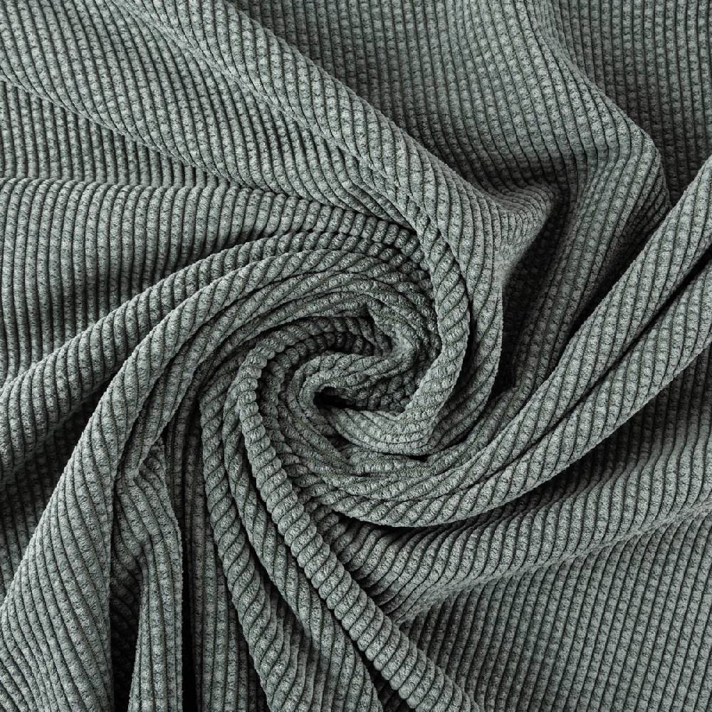 Schöner Leben Cord Stof Bubble Bekleidungsstoff Dekostoff einfarbig old green eukalyptusgrün 1,45m Breite Kostenlose Rückgabe