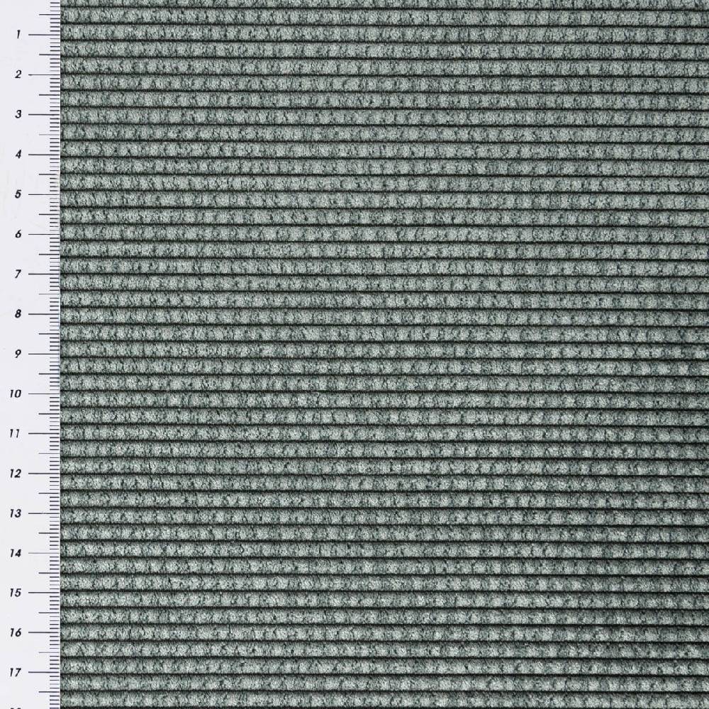 Schöner Leben Cord Stof Bubble Bekleidungsstoff Dekostoff einfarbig old green eukalyptusgrün 1,45m Breite Kostenlose Rückgabe