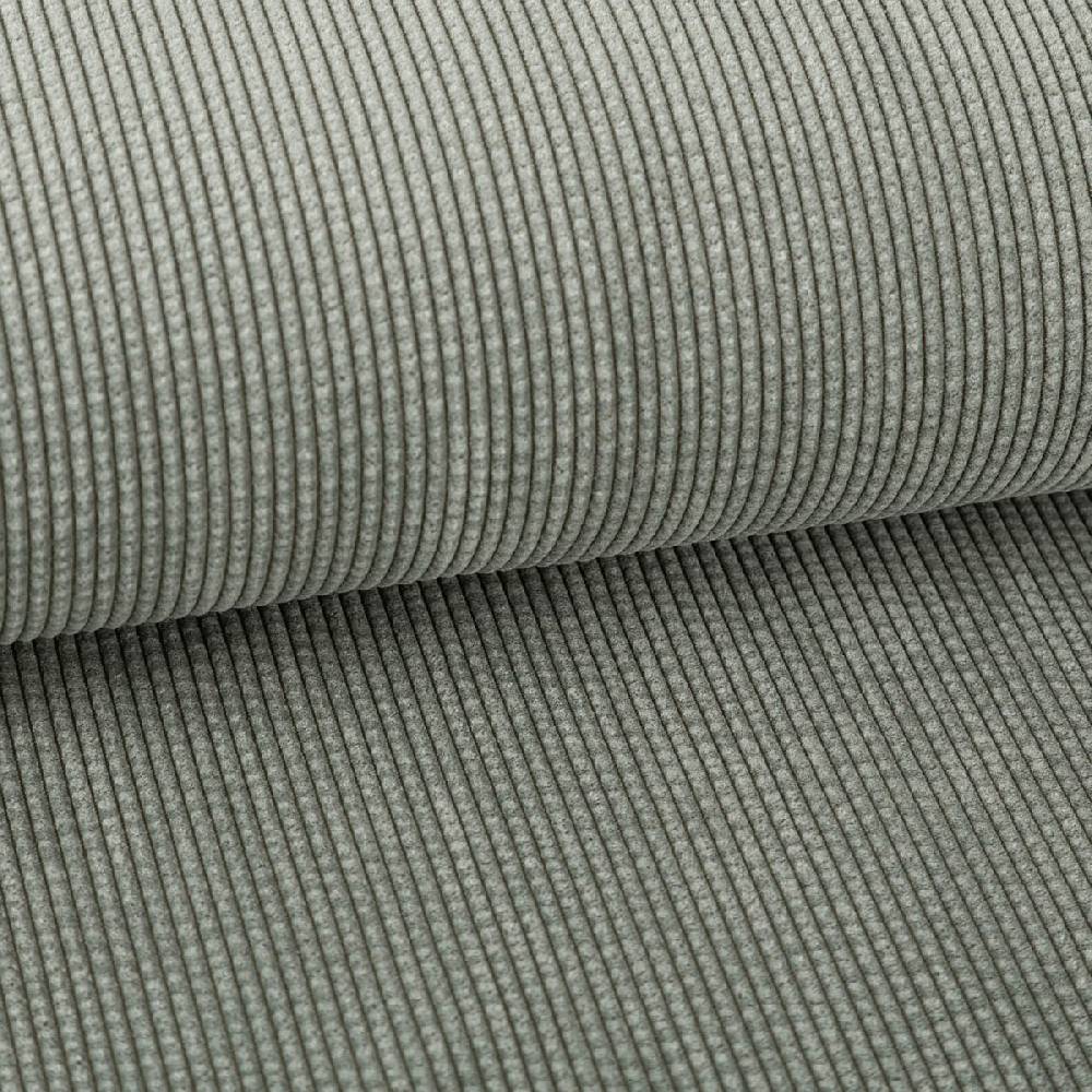 Schöner Leben Cord Stof Bubble Bekleidungsstoff Dekostoff einfarbig sage salbeigrün 1,45m Breite