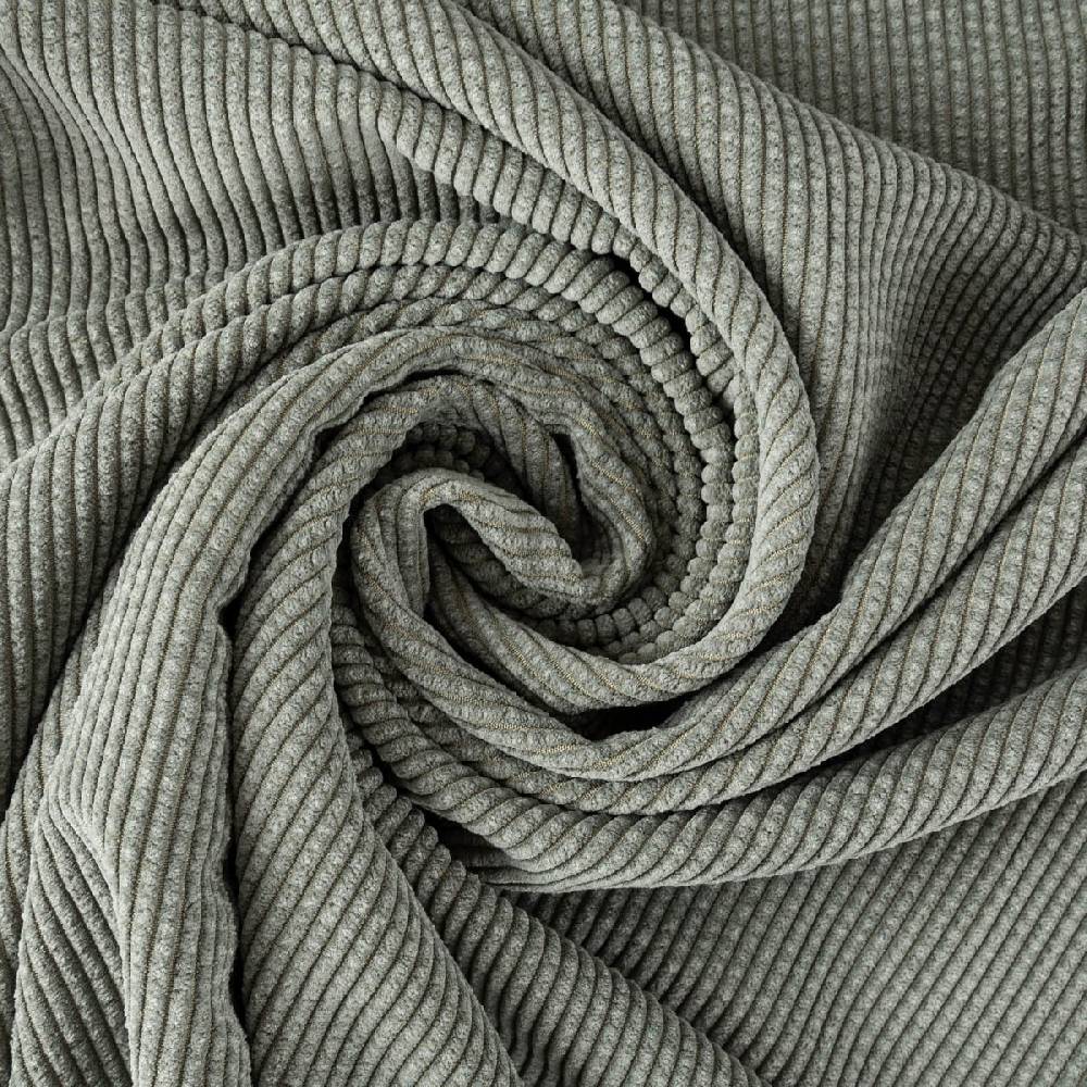 Schöner Leben Cord Stof Bubble Bekleidungsstoff Dekostoff einfarbig sage salbeigrün 1,45m Breite Angebote