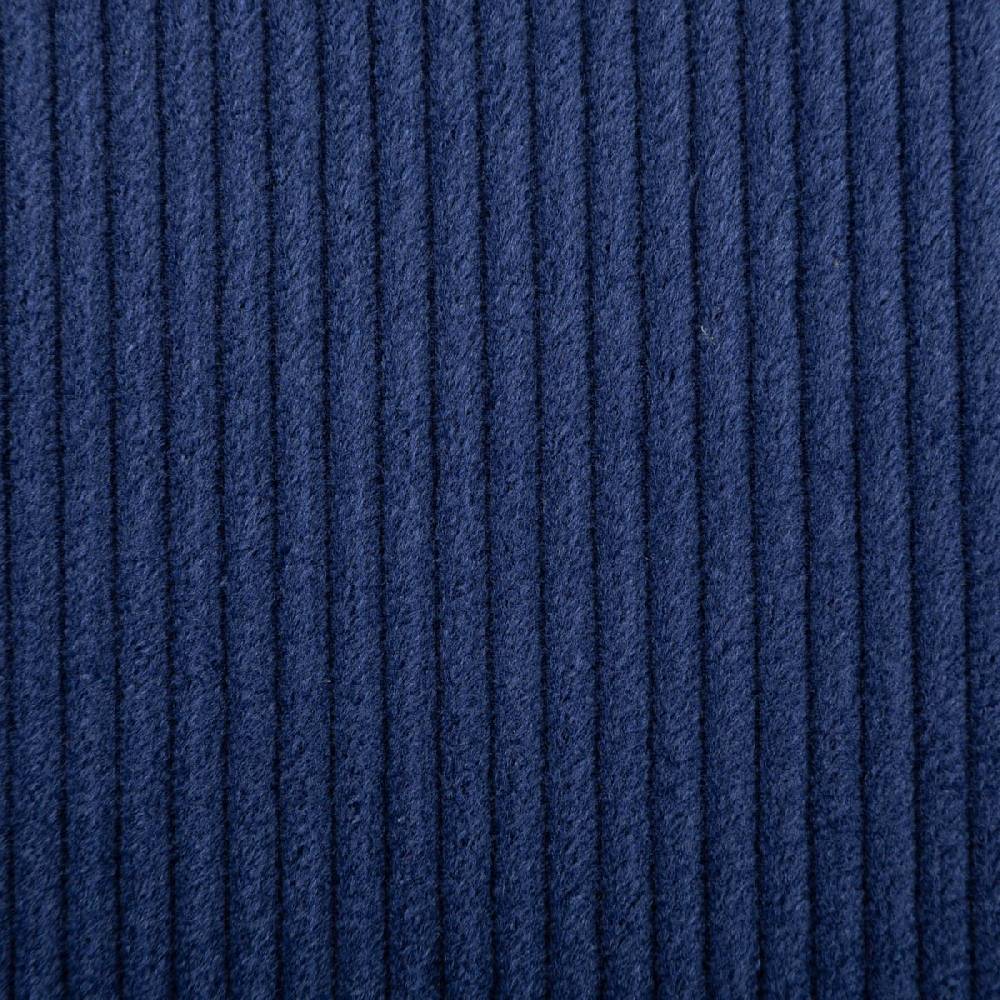 Schöner Leben Cord Stoff aus Baumwolle Bekleidungsstoff Dekostoff 4,5W grob vorgewaschen einfarbig dark cobalt blau 1,4m Breite Schlussverkauf