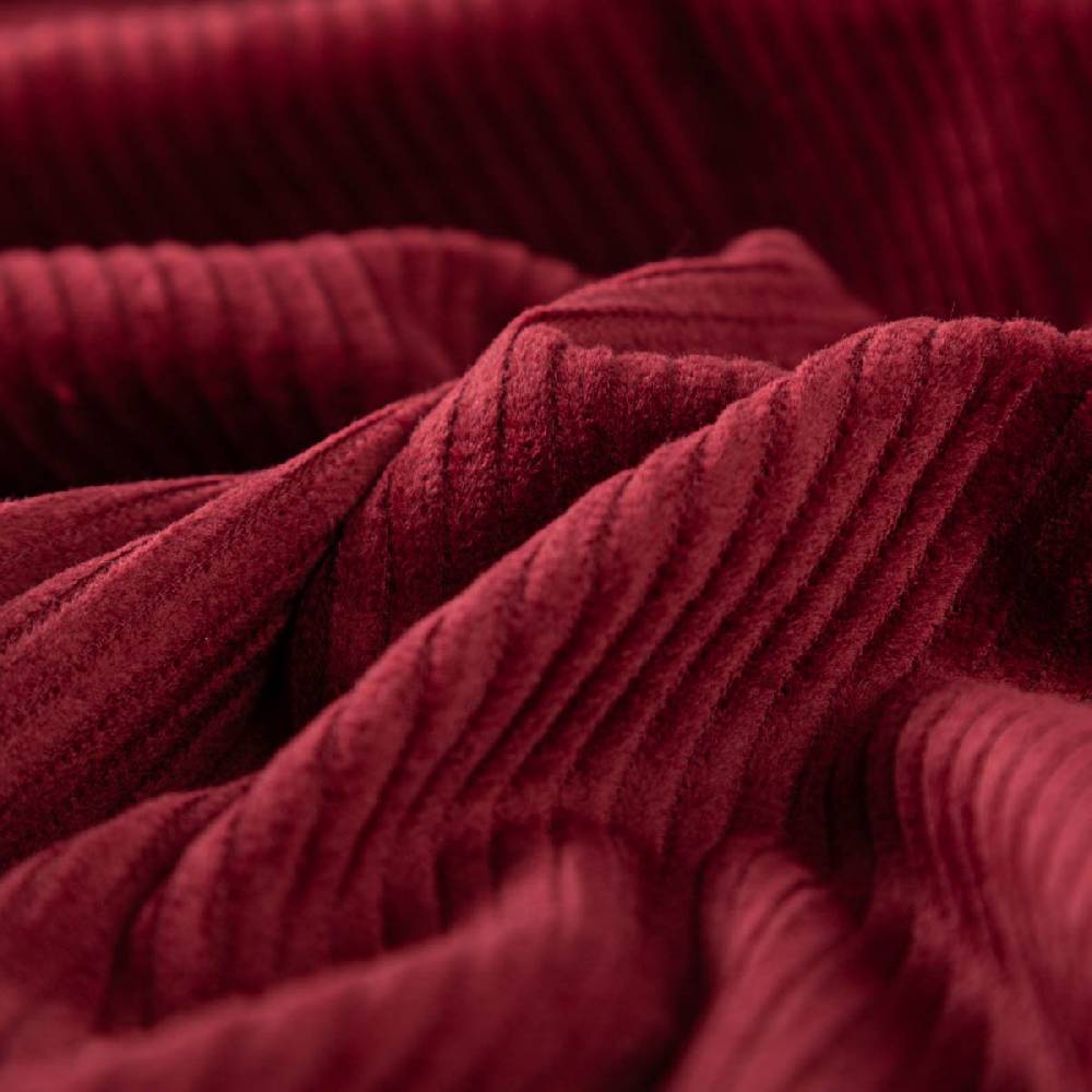 Schöner Leben Cord Stoff aus Baumwolle Bekleidungsstoff Dekostoff 4,5W grob vorgewaschen einfarbig red wine weinrot 1,4m Breite Günstiger Verkauf