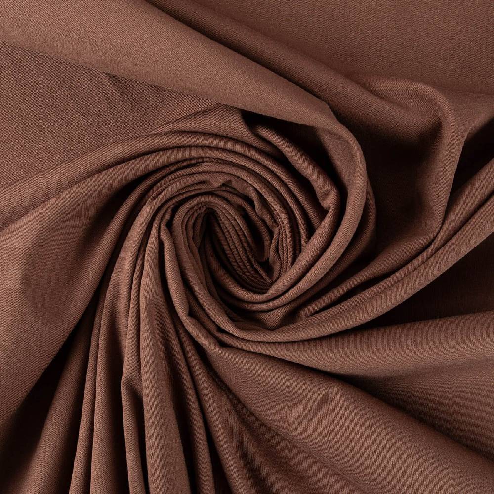 Schöner Leben Viskose Stoff Stretch Rosella uni mocca braun 1,40m Breite Blitzverkäufe