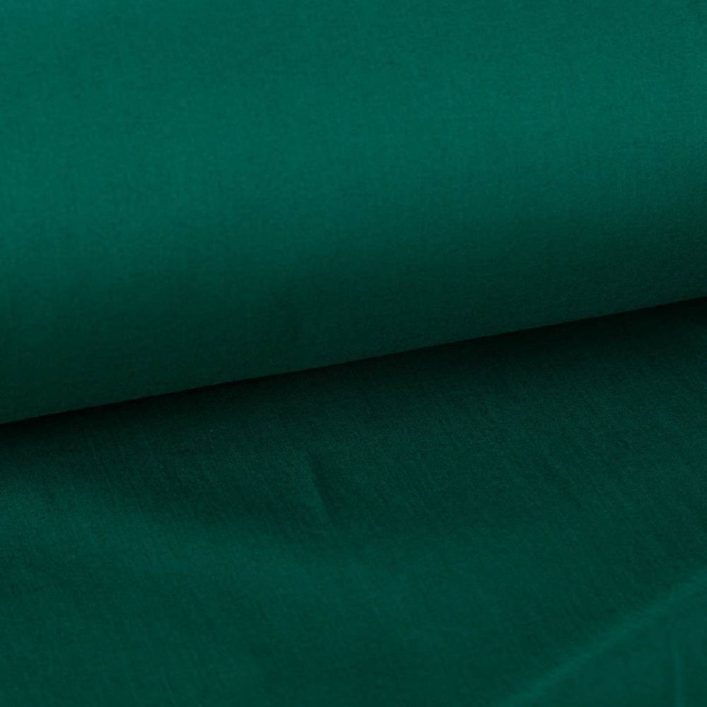 Schöner Leben Baumwollstoff Meterware Fahnentuch uni dark emerald smaragdgrün 1,45m Breite