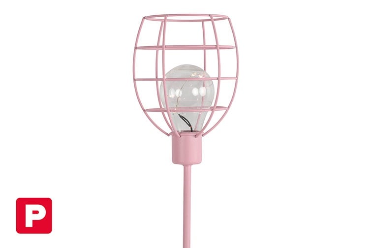 Schöner Leben LED-Solarlampe Gartenstecker in Rosa von Countryfield 11,5x11,5x90cm Nur für heute